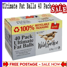 Wild Garden Ultimate Fat Balls 40 Pack Suitable for feeding all year around UK