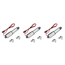 3X Actionneur Linéaire électrique - Course de 1,2 Pouce, 64N/14,4 Lb, Vitesse 0,6 Pouce/S Actionneur de Mouvement étanche Petit 12V