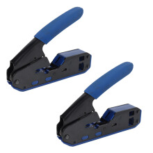 2X RJ45 Werkzeug Netzwerk Crimper Rj45 Crimpen Werkzeug Abstreifer Cutter für Rj45 Cat6 Cat5E Cat5 Rj11 Rj12 Anschluss