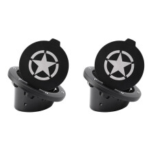 2X Gas Tank Cap Cover Fuel Tank Cover 4-Door 2-Door for 2007-2018 Jk & Unlimited Car Accessories