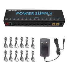 MOSKY MPT-12 Guitar Effect Pedal Power Supply 12 Isolated Outputs/ USB Output for 9V 12V 18V Protection Guitar Accessories EU