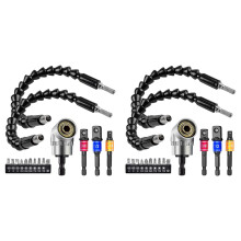 2 Satz Flexible Bohrer Verlängerung Sechs Kantschaft Bohr Mutter Treiberbit Set, 6 Teiliges Universal Sockel Adapter Set