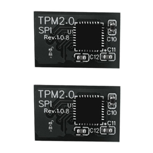 2X TPM 2.0 Encryption Security Module Remote Card 14 Pin SPI TPM2.0 Security Module for ASROCK Motherboard