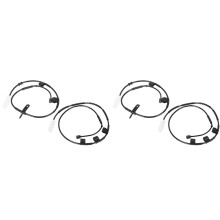 4x Avant + Capteur D'Usure des Plaquettes de Frein D'Essieu Arrière pour R55 R56 R57 R58 R59 Fil D'Induction de Frein 34356792572 + 34356792573