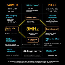 USB Tester U3 3.1 PD Decoy 28V EPR Voltage and Current Meter, Digital Multimeter for Charging Test,QC Detection Tool