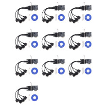 10X Carte de Port Série PCI-E Pcie à 4 Port Série RS232 Carte D'Extension de Contrôle Industriel à 9 Broches AX99100 avec Câble