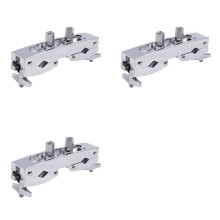 3X Drum Clamp 2 Hole Silver Multi Clamp Cymbal Stand Mount Holder for Drums Cymbals Musical Parts Cowbell Accessory