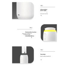 2X Diffusore di Aromi da Parete da 300 M³ con Sensore di Luce Notturna, App Intelligente, Diffusore di Fragranze, Spina UK B