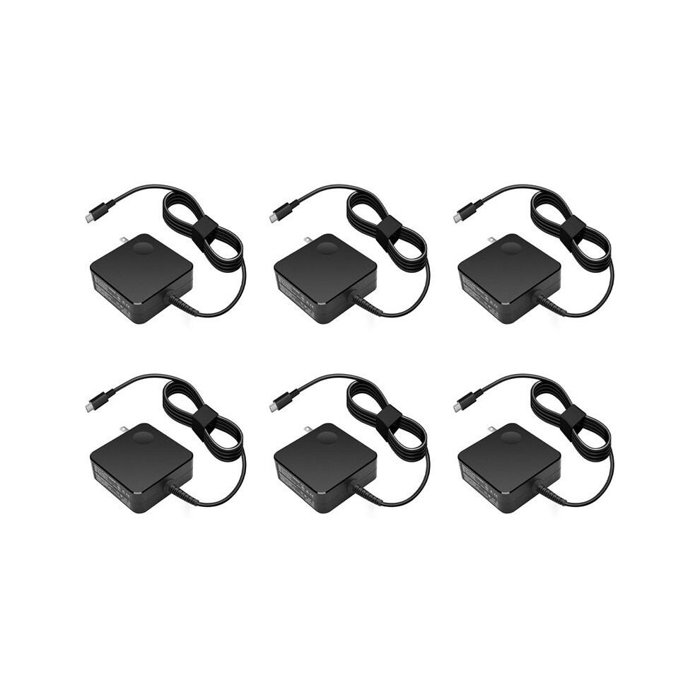 Photos - Card Reader / USB Hub 6X Suitable for Square Notebook Portable Power Adapter 65W Type-C Port Pd Fast Charge Computer Charger US Plug