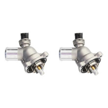2X MotorküHlungs-ThermostatgehäUse-Abdeckungsbaugruppe 25192923 25199831 96988257 für Spark KüHlwasserthermostat