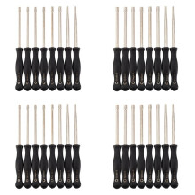 32 Pieces Outil de Reglage Du Carburateur A Tournevis Unique D Ensemble de Kit de Douille Hexagonale Double D
