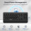 TeckNet TECKNET Wireless Keyboard Ergonomic With Wrist Rest Silent 2.4GHz Full Size 7