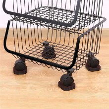 10Pcs Furniture Wheel Stopper Bed Stopper Caster Cup Suitable for All Kinds of Furniture Wheels (Brown)