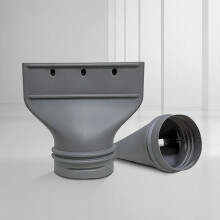 Flat Exhaust Adapter for Portable Air Conditioner Window Vent Hose Connector
