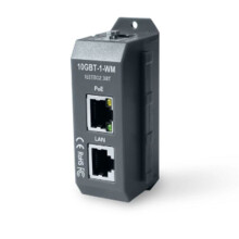 IEEE 802.3af/At/Bt 4 Pair Active PoE Injector 2.5G/5G/10G High-Speed PoE++ 90W Max Outut for HD IP Cameras DIN Rail