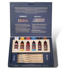 VAL72206 - AV Game Color - Ultimate Miniature Set: Paint & Brushes