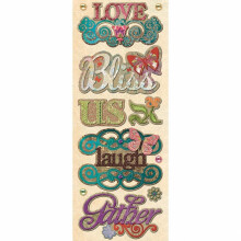 D30-388918 - * K & Co: Jubilee Words Adhesi ve Chipboard