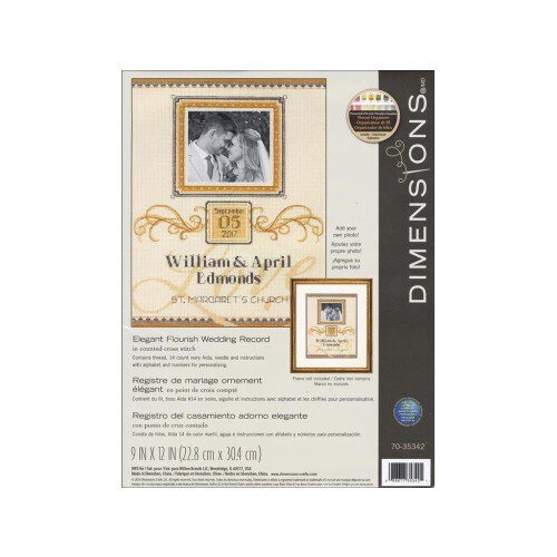 D70-35342 - * Dimensions Counted X Stitc h - Elegant Flourish Wedding
