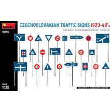 MIN35655 - Miniart 1:35 -Czechoslovakian Traffic Signs 1930-40s