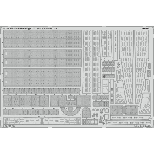 EDP53250 - Eduard Photoetch 1:350 - German Sub Type IX C Pt.2