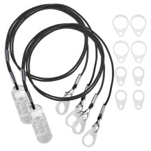 2 Stuks Hoortoestelclips - Veilige Anti-Verlies Lanyardkoord met Lussen en Clip voor BTE-Apparaten