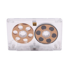 Cassette Audio Vierge à Bobine de 50 Minutes, Transparente, pour L'Enregistrement de Musique et de Voix