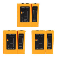 3X Netwerkkabeltester Testtool RJ45 RJ11 RJ12 CAT5 CAT6 UTP USB LAN-Draad Ethernet-Kabeltester (Batterij Niet Inbegrepen)