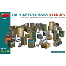 MIN49006 - Miniart 1:48 - Oil & Petrol Cans 1930-40's