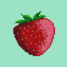 MINC44411 - Miniart Crafts Easy Series - Strawberry Embroidery Set