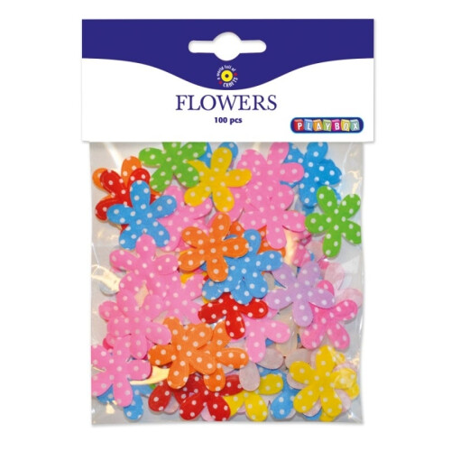 PBX2471412 - Playbox - Textile Flowers 100 Pcs