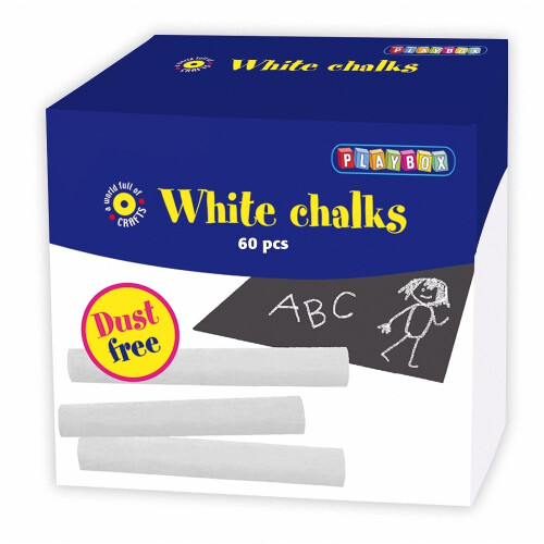 PBX2471159 - Playbox - White Chalks 60 pcs