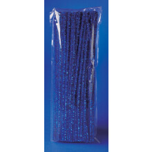 PBX2470240 - * Playbox - Fluffy chenil le (blue glitter) - 30 cm, ? 6