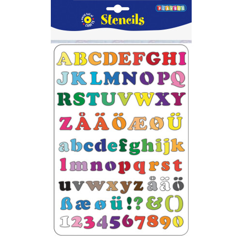 PBX2471053 - * Playbox - Stencil ABC&0-9