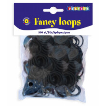 PBX2471086 - * Playbox - Loops (Loom Bands) - 500pcs black