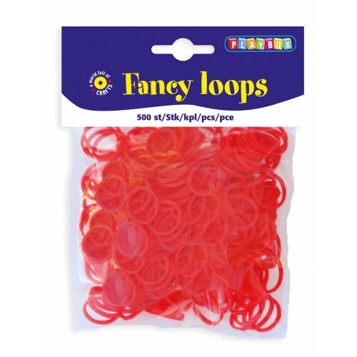 PBX2471087 - * Playbox - Loops (Loom Bands) - 500pcs red