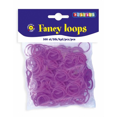 PBX2471089 - * Playbox - Loops (Loom Bands) - 500pcs purple