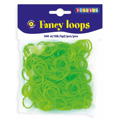 PBX2471091 - * Playbox - Loops (Loom Bands) - 500pcs green