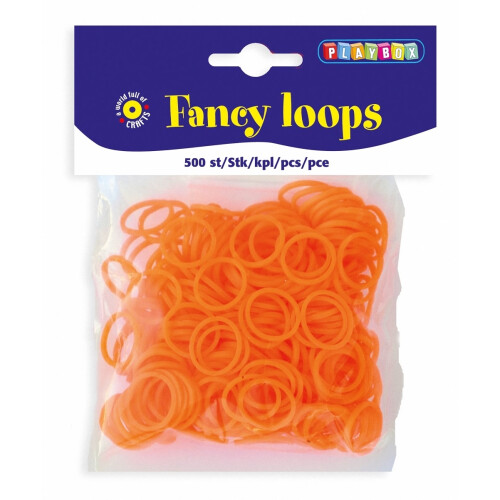 PBX2471095 - * Playbox - Loops (Loom Bands) - 500pcs orange