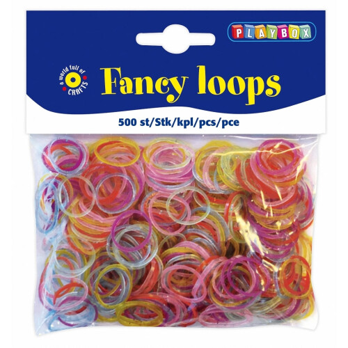 PBX2471123 - * Playbox - Loops, Glitter 500 pieces