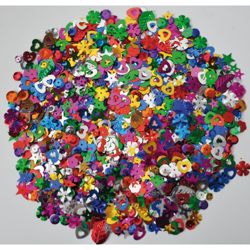 PBX2470232 - Playbox - Sequins Mixed Colours & Shapes 100g