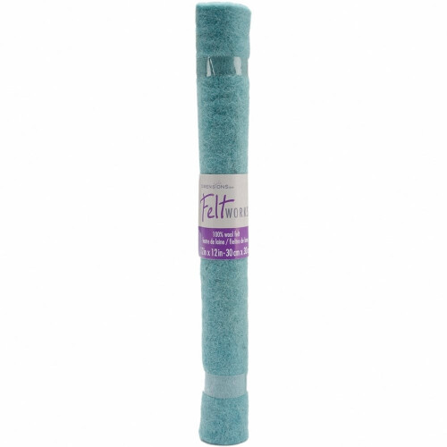 D73353 - * Dimensions Felting - Wool Fe lt 12"" x 12"" - Aqua