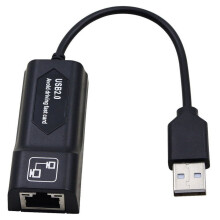 Adaptateur USB 2.0 vers Ethernet RJ45LAN compatible avec Nintendo Switch, Wii, Wii U, MacBook, Chromebook, Windows, Mac OS et Surface Pro.