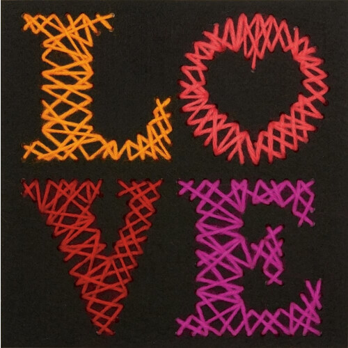 D72-74205 - * Dimensions Stitch Art - Felt Love