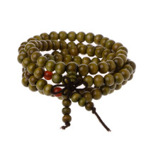 FAIOIN natuurlijk sandelhout8 mm kralenarmbanden108houten kralen Boeddha gebedssieraden