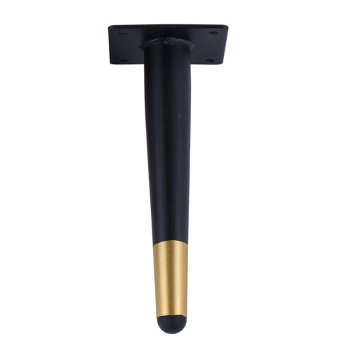 Pés de metal para móveis, de 4 a 12 polegadas, para substituição em sofás, cômodas e outros móveis, com furos de montagem pré-perfurados.
