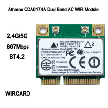 Módulo Wi-Fi Atheros QCA6174A Dual Band AC, Adaptador Wi-Fi mini PCI-E 2.4G/5G, Substitui o QCA9377