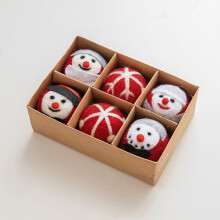 6er-Pack Weihnachtskugelboxen, passend für Schneeflocken-Baumschmuck, DIY-Dekorationen und Anhänger für Weihnachtsbasteleien