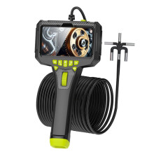Endoscope avec Écran 5 Pouces, Rotation à 360, Objectif 6 mm, Caméra HD, pour la Maintenance Automobile, les Moteurs et les Pipelines Industriels