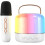 Μίνι Μηχανή Καραόκε, Φορητό Ηχείο Bluetooth με 1 Ασύρματο Μικρόφωνο, Συμβατό με Y6White - 1