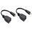 2pcs Micro -Compatible Public to -Compatible  Data Transmission , Version 1.4 Standard, Support 1080p 1